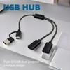 USB Type C Port To 2/3 USB2.0 Splitter Simultaneous Charging And 480Mbps Data Sync For Electronics