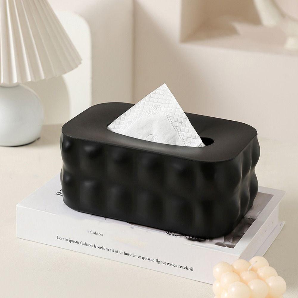 With Cover Napkin Box Simplicity Paper Storage Holder Toilet Tissue Box  Home Use