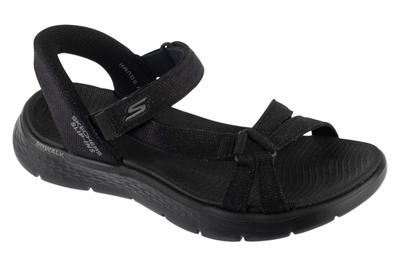 Slip-Ins: Go Walk Flex Sandal - Illuminate, Womens Black Sandals