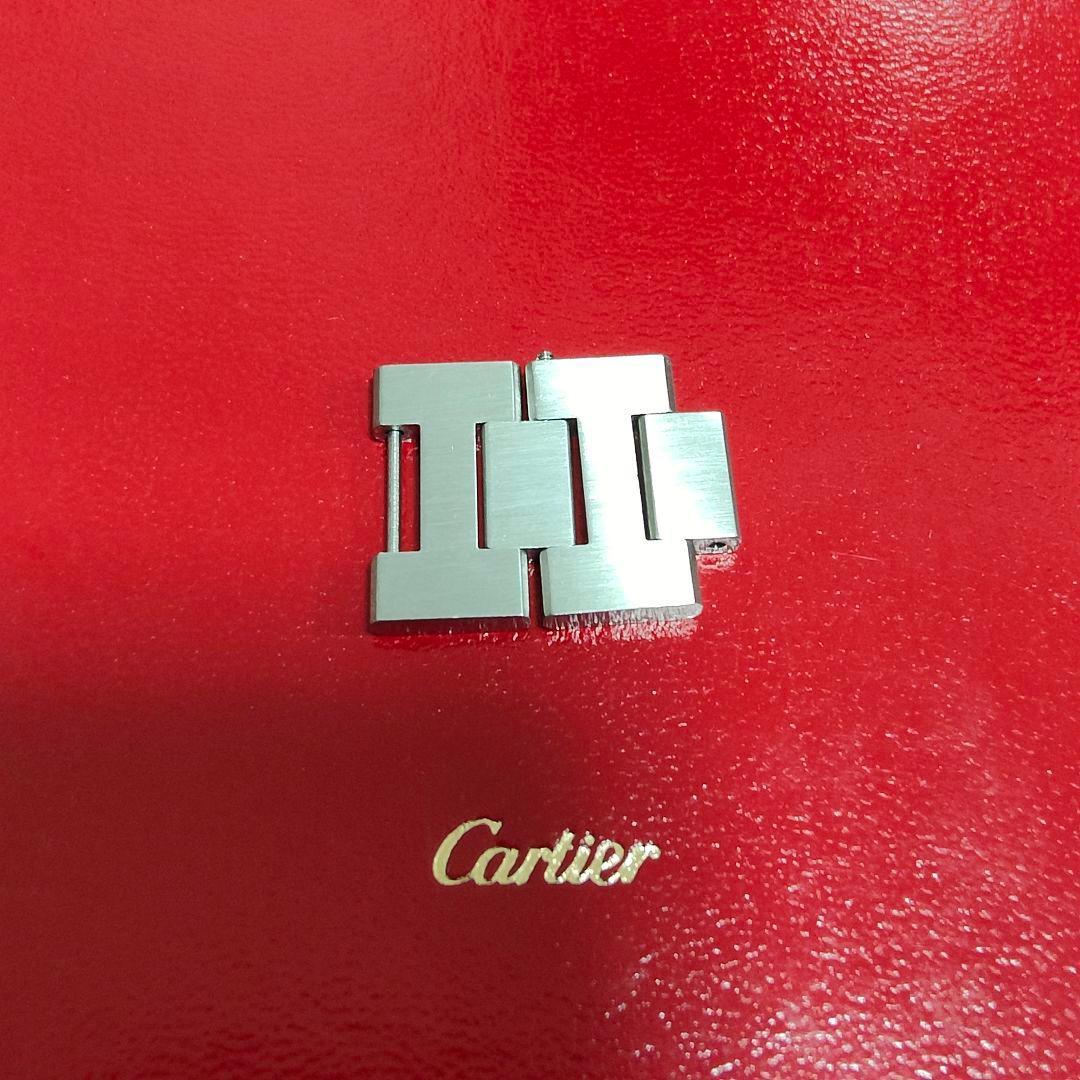Used Cartier Watch Metal Strap Silver 2 Frames Single Item Parts