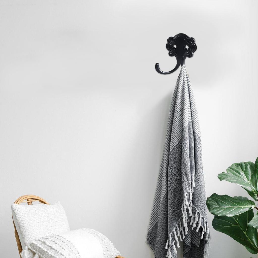 Wielofunkcyjne Wieszaki na Płaszcze Oszczędzające Miejsce Wieszaki Ścienne z Podwójnym Hakiem Zestaw Funkcjonalnych Haczyków do Sypialni Szafy