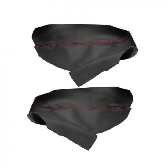 For Dodge Charger 11-19 Front Left& Right Inner Door Armrest Panel LEATHER Cover