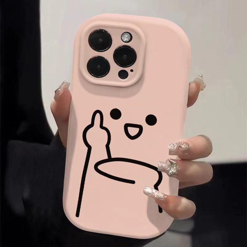 Personalized Expressions Are Suitable for Apple 16pro, Cartoon 15promax Phone Case 14plus, Creative 13 Matte 12/11
