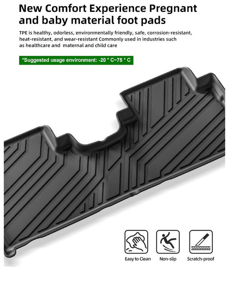 Hyundai Santa Fe TPE Floor Mats (21-24) - Dirt & Wear Resistant