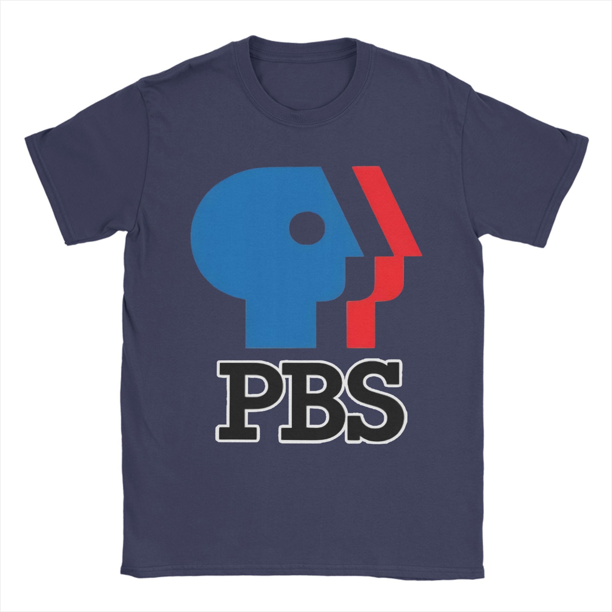 

PBS Logo Public Broadcast Service T-Shirts Unisex Novelty Pure Cotton Tees Crew Neck Short Sleeve T Shirts Gift Idea Tops 4XL