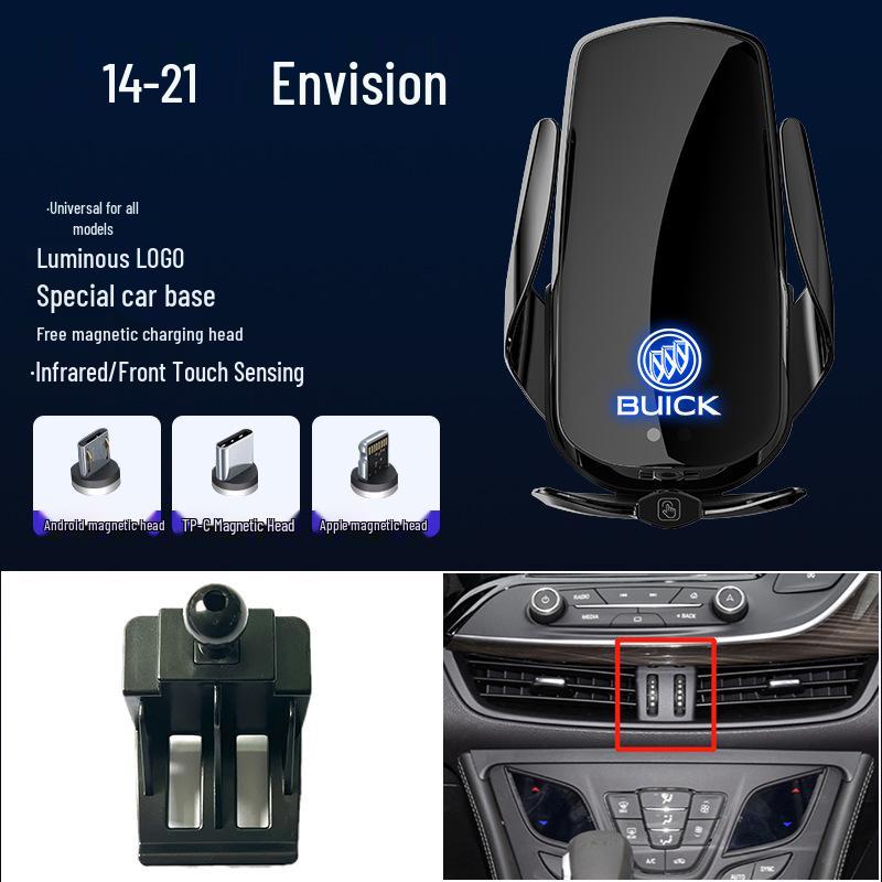 Magnetyczny Bezprzewodowy Szybki Ładowarka Uchwyt na Telefon Samochodowy do Buick GL8/Excelle/Regal/Verano/Envision