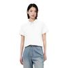 Li Ning Solid Color Pullover Sports Polo Shirt Women tops Off-White APLU198-1