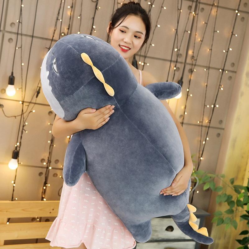 Soft Fat Penguin Shark Plush Toy Stuffed Cartoon Sea Animal Doll Fashion Pillow Kids Baby Girls Christmas Birthday Gift