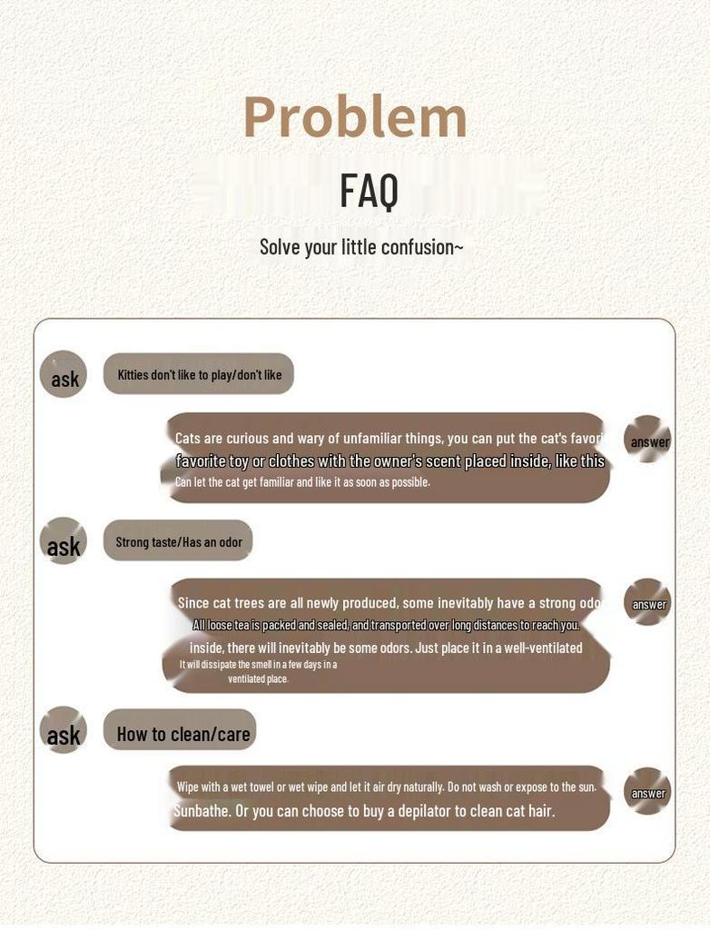 Cat Tree Scratching Post: Climbing Frame, Bed, and Toy Platform for Large Cats