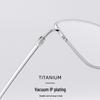 Danyang Men's Half-Frame Myopia Glasses, Memory Titanium Business Eyebrow Line, Model 8047.