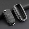 Carbon Fiber Volkswagen Golf 6 Key Case: Protective Cover for Three-Button Models.