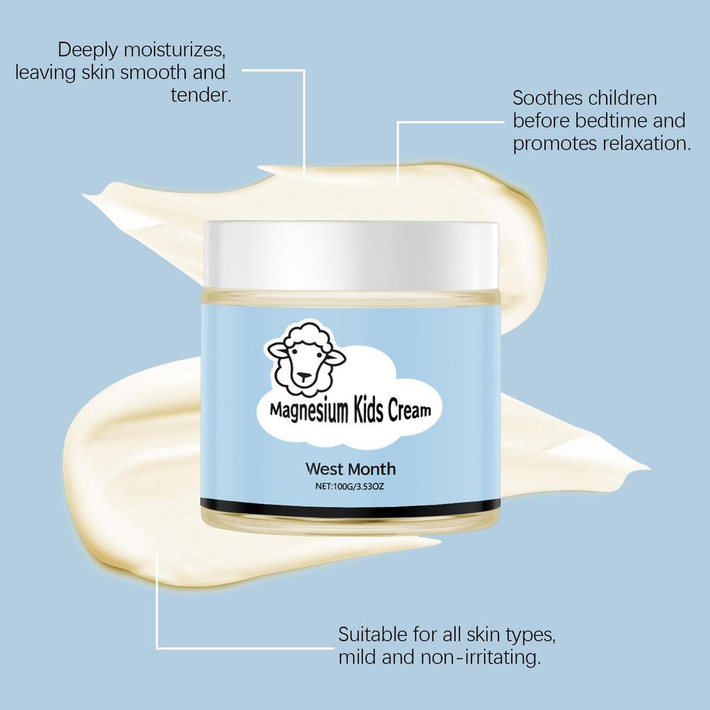 West&Month Children's Shea Butter Cream Nourishes Sleep, Hydrates & Moisturizes Relieves Dryness Suitable for Whole Body 100g