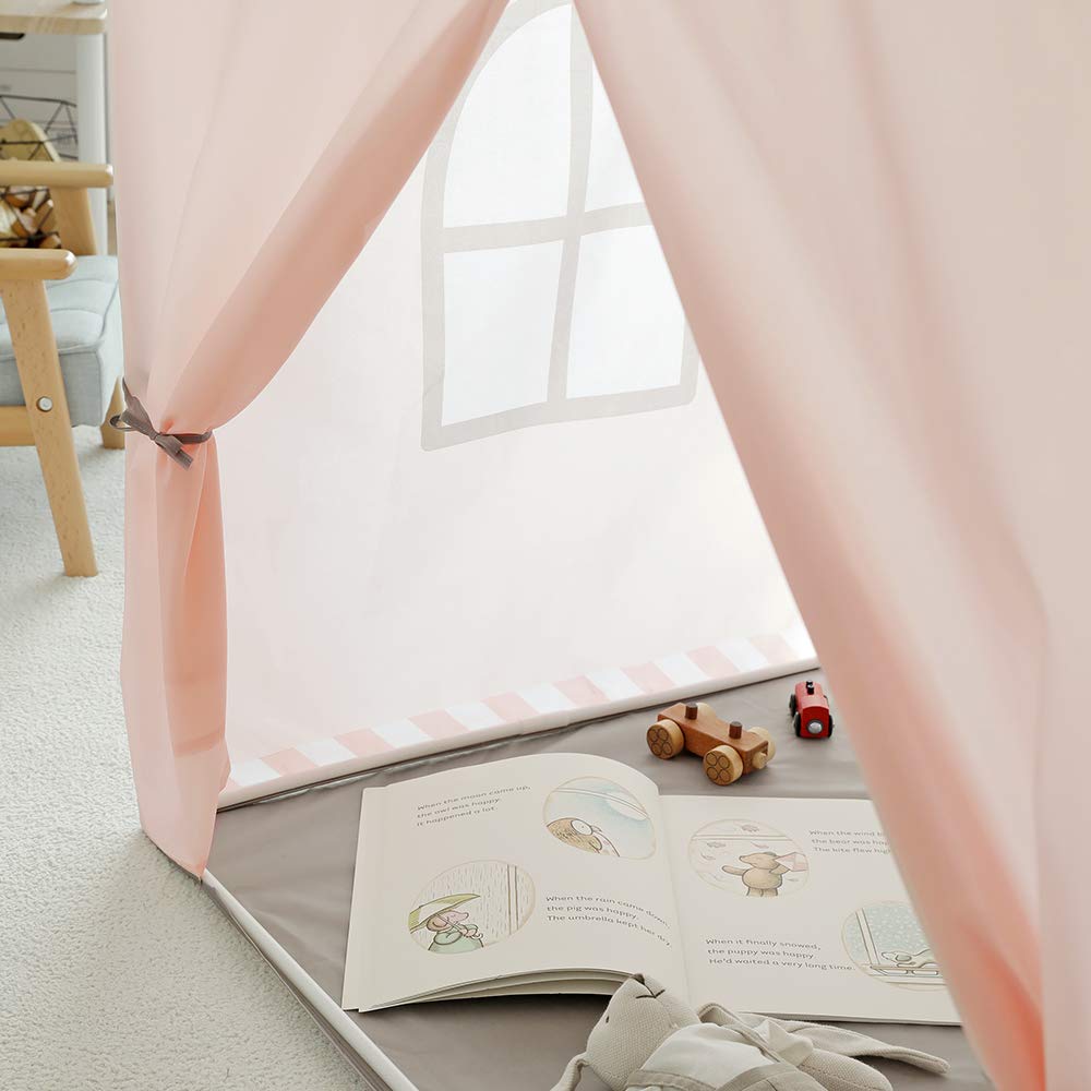 Roomnhome Kids Storage Ice 100 X 70 X 110 Cm Tent, Children's Tent, Toys, Indoor, Girls, Cream,