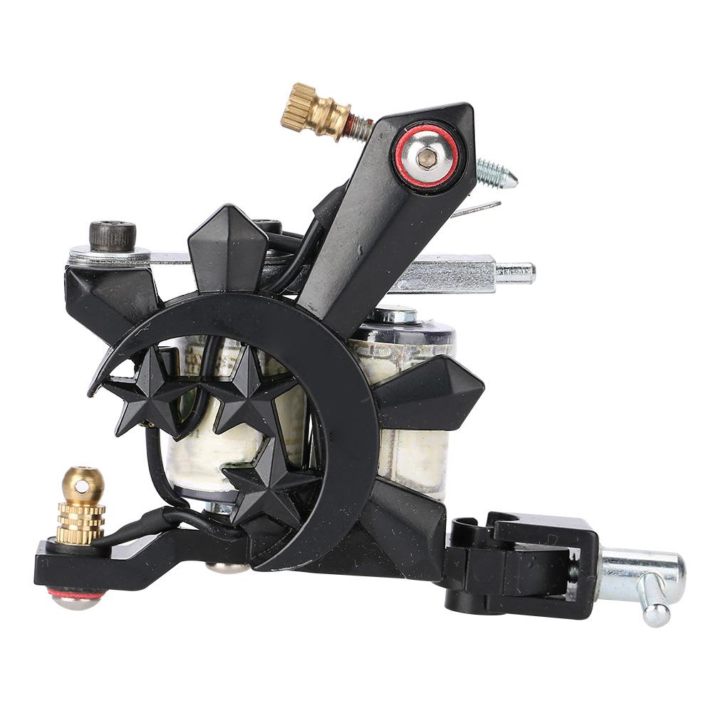 

10 Wraps Professional Alloy Tattoo Machine Copper Coils Tattoo Shader Machine Gun