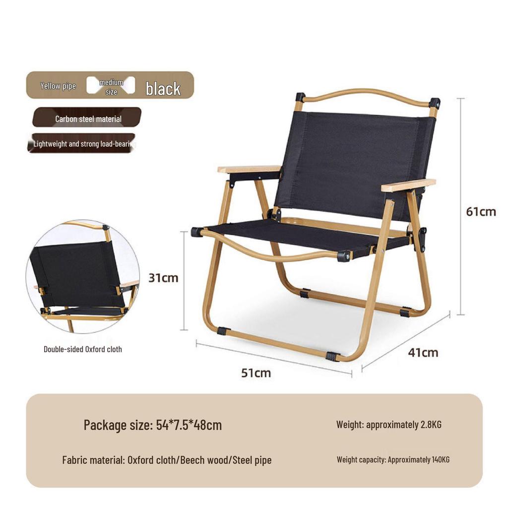 Kermit Outdoor Folding Camping Chair - Portable Picnic Stool