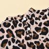 Toddler Kids Baby Girls Leopard Print T Shirt Bow Tulle Skirt Outfits Set