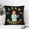 Team Hasbulla Kuddfodral Roligt Kuddfodral för Soffa Heminredning Tryckta Kuddfodral Födelsedagspresent