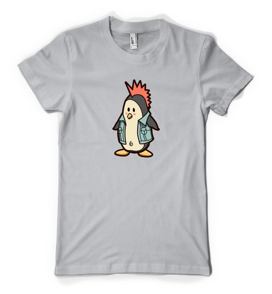 

Punk Rocker Penguin Mohawk Band Music Funny Personalised Unisex Adults T Shirt XL