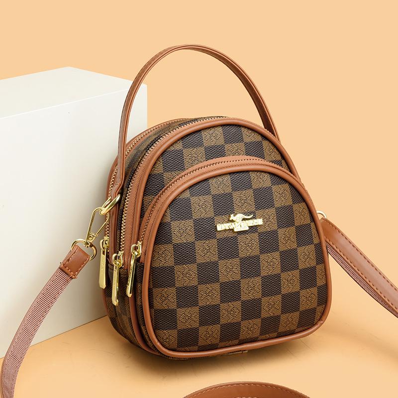 New Three-layer Mommy Bag Big Eater Women's Mobile Phone Bag Available In All Seasons with Multiple Compartments, Shoulder Diagonal Bag