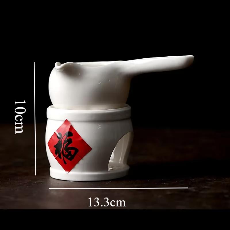

Ceramic Anti Scalding Hand Incense Burner White Candle Heater Club Beauty Salon Essential Oil LampBlessing Tea Warmer Home Decor