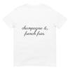 Champagne och pommes frites T-shirt