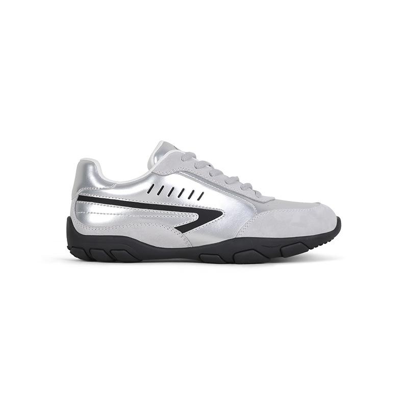 

Pig Bar version~ Su Yinyin s same spring and summer 2025 new thick-soled height-increasing Forrest Gump non-slip versatile German training shoes fo 40 серебряный