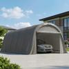Carport Garage Tent 3.6 X 7.2 M Outdoor Car Shelter Storage Tent with Removable Side Walls, Dark Grey