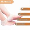 10 Pairs Silicone Heel Protectors, Silicone Heel Socks For Heel Spurs, Plantar Fasciitis, For Heel Pain Relief, Dry Cracked Heel - JV