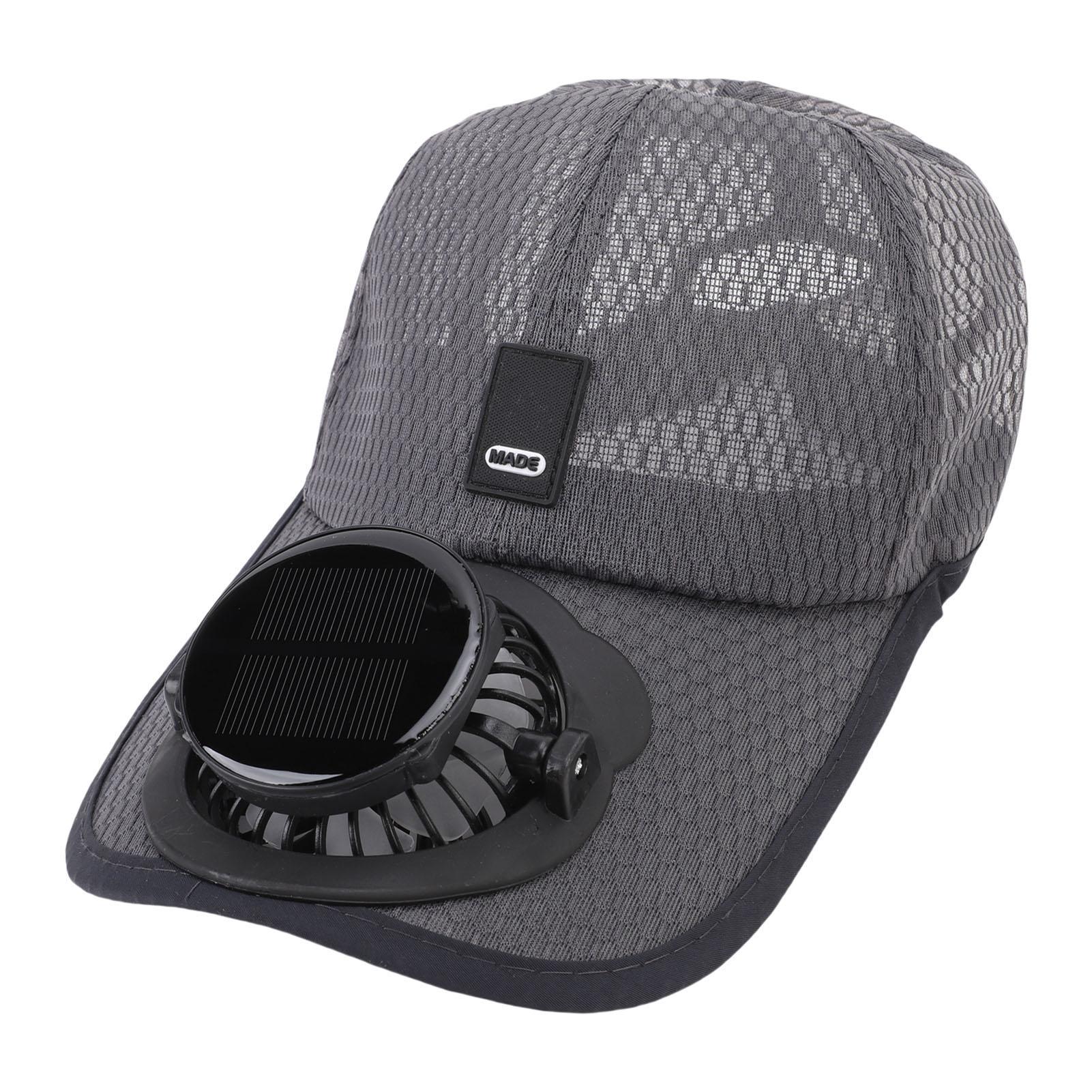 

Men Baseball with Solar Fan Angle and Wind Speed Fan Soft Breathable Mesh Hat for Outdoor Activities