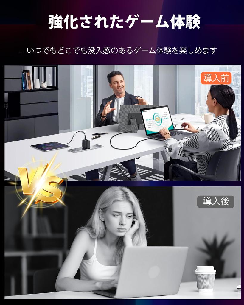 Mobile Monitor 16 Inch 1920 x 1200 Mobile Display Portable Monitor IPS LCD Panel Screen Thin and Lightweight USB Mini HDMI Compatible with Work from