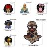 10PCS Fashion Black Girl Embroidered Patch Iron On Patches For Clothing Black Girl Magic Patches For Clothes Jackets Sewing DIY