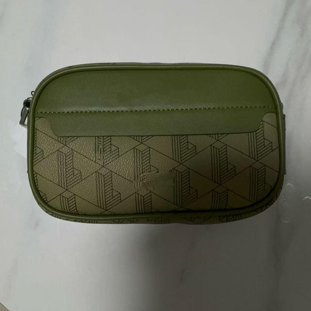 Herren Lässige Karierte Leder Umhängetasche