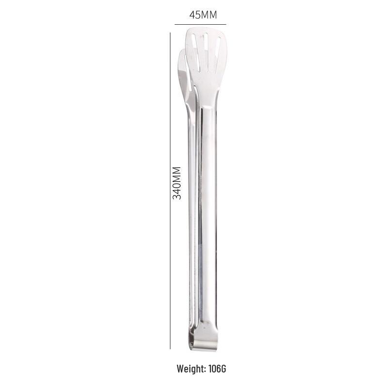 Stainless Steel Three-Line Food Tongs Set