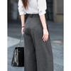 Women's Warm Pleated Straight-Leg Casual Pants