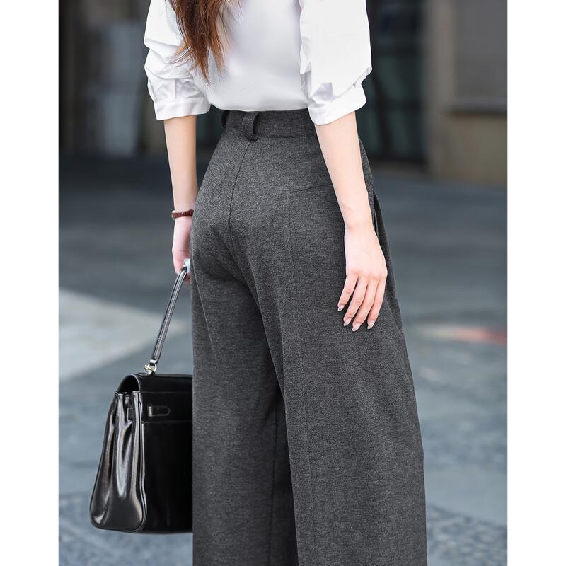 Women's Warm Pleated Straight-Leg Casual Pants