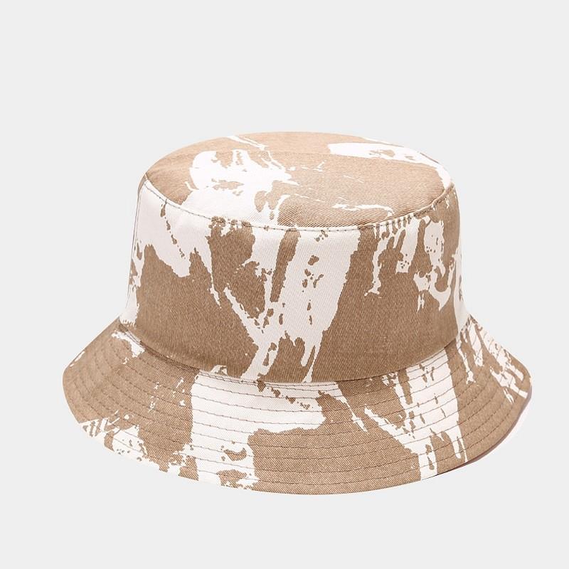 Dyeing Cotton Fisherman Hat With Wide Brim For Summer Outdoor Sun Protection