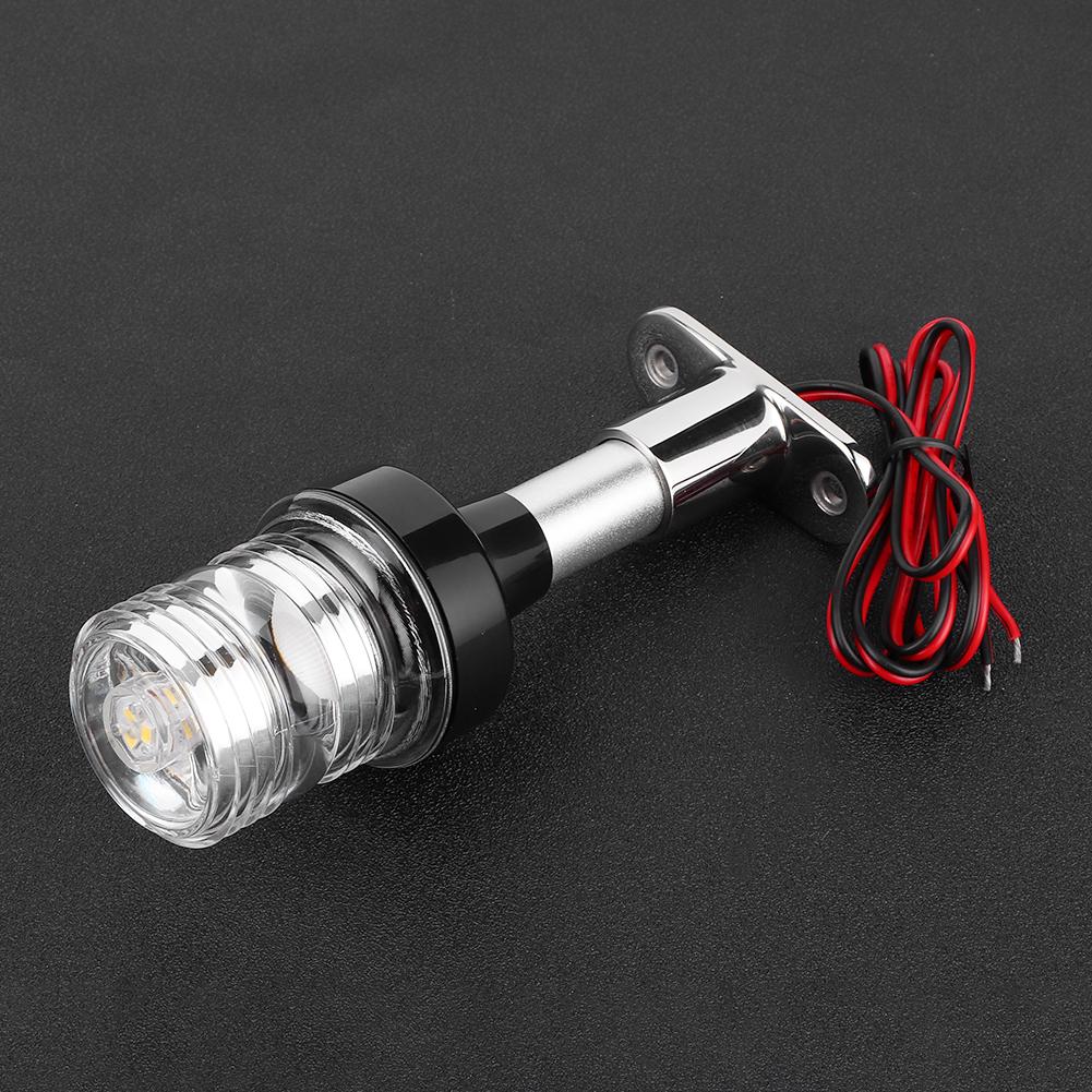 DC12V‑24V 5W Bootssegel-Signalleuchte 360-Grad Rundum Anker-Heckleuchte IP66 Wasserdicht(6in )