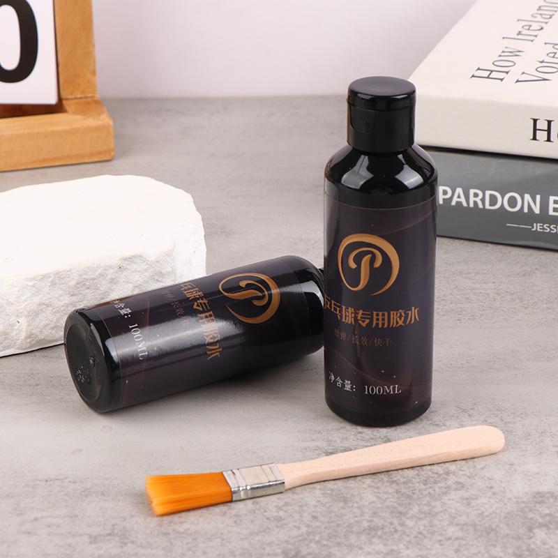 100Ml Table Tennis Glue Professional Rubber Table Tennis Racket Glue With Brush Strong Ping Pong Racket Repair Adhesive