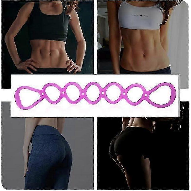 7 Rings Resistance Bands, Fitness Bands Arm and Back Training Elastic Rope Shoulder Stretch Bands Fitness Equipment for Physical Therapy, Yoga, Pilate