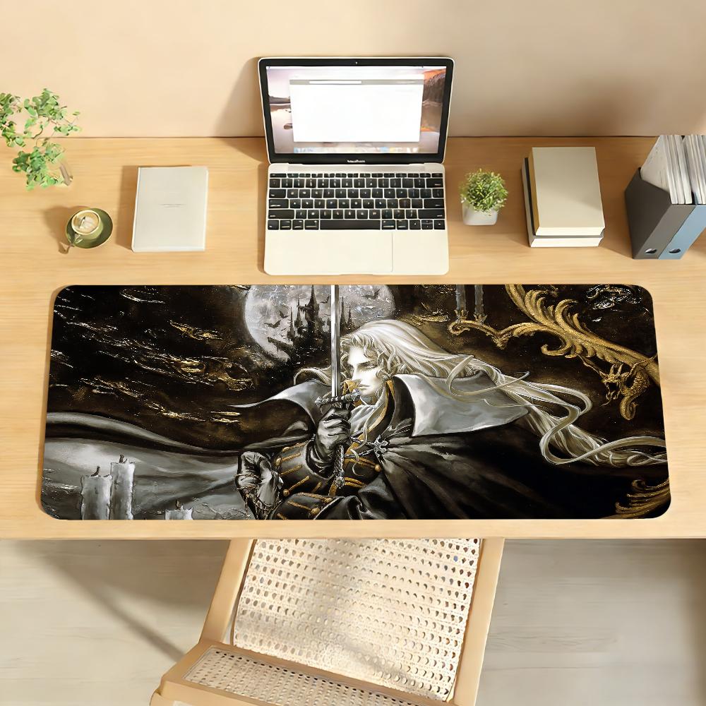 Game CCastlevania Mouse Pad Nonslip Locking Edge DeskMat PC Laptop Accessories Rubber Office Keyboard Large Game