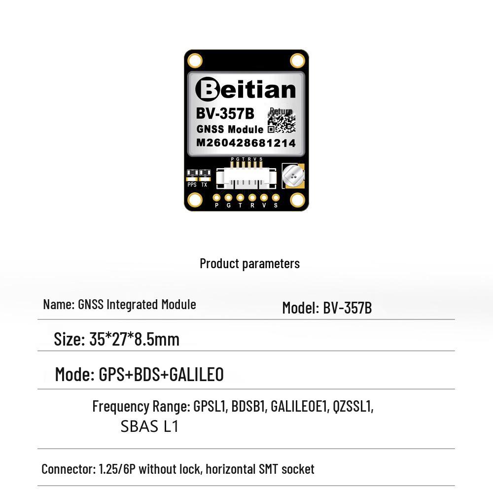 Beitian GPS Antenna with Integrated Beidou-3 TTL Microstrip Flash BD-220ZF