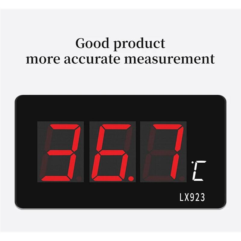 AAAF Elektronisches Digitales Thermometer für Zuhause LED Pool Thermometer Großer Bildschirm Temperaturdetektor Saunaraum Sonde EU-Stecker