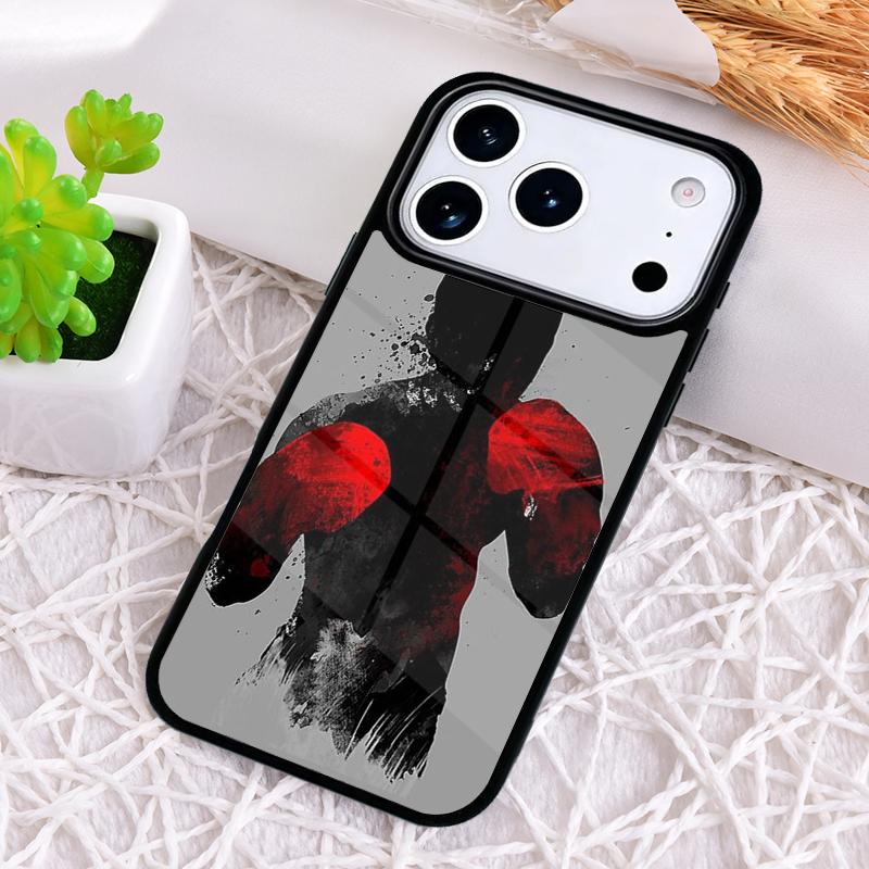 Boxing Gloves soft Phone Case for iPhone 17 Air 16 15 11 12 14 13 Pro Max Shockproof Cover