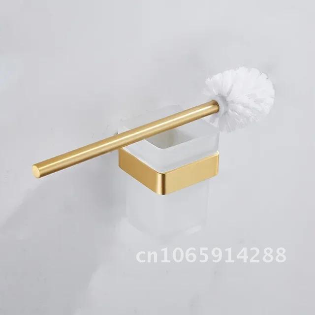 Space Gold Brushed Aluminum Towel Rack Bathroom Wall Bathroom Hardware Rack Towel Storage Holder Mounted Towel Pendant