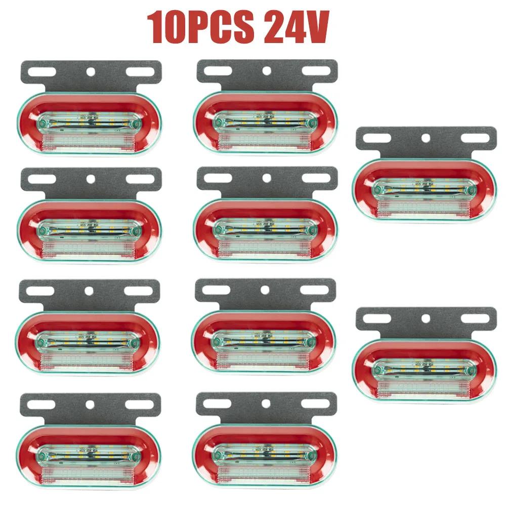 Truck Clearance Lights 12/24V LED Trailer Side Marker Lights Turn Signal Lamp Red White Amber Lorry Tractor Tail Light
