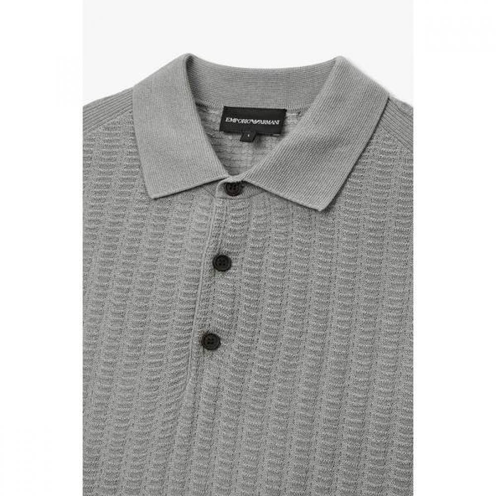 Emporio Armani Men S Lyocell Blend Polo Knit A516128033
