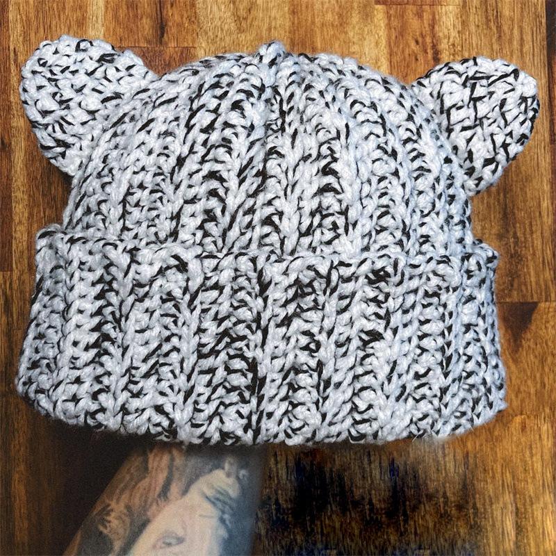 Neu Handgemachte Gehäkelte Elfenmütze Elfenmütze Eltern-kind-mütze