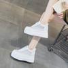 Autumn new muffin thick-soled inner height-increasing women's shoes fashionable mesh casual sports shoes breathable