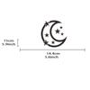 Unique Car Stickers Stars And Moon Reflective Vinyl Water Proof Decal For Automobiles Body Windows Self-Adhesive Colorfast