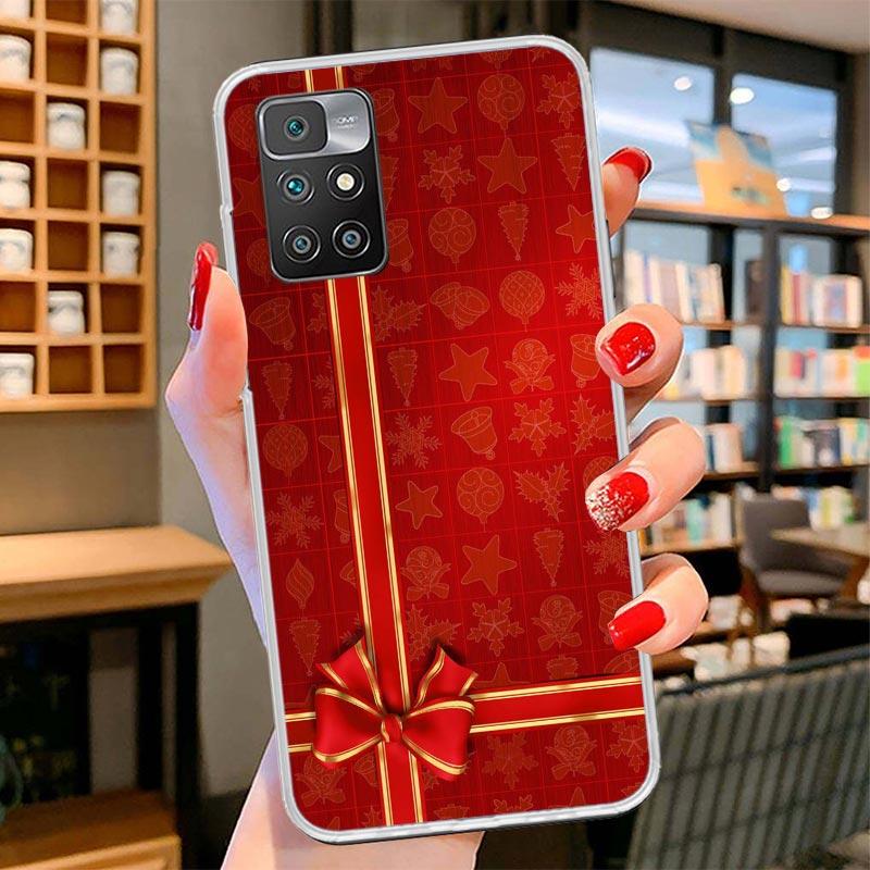 Christmas Santa Claus Present Cover Phone Case For Xiaomi Poco F7 Ultra X7 X6 X5 Pro M7 Redmi 15C 15 13C 13 12C 12 10C 10 9A 9C